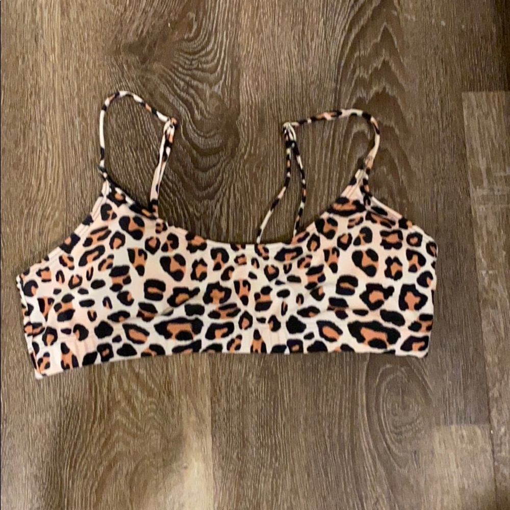 Cheetah print bikini top